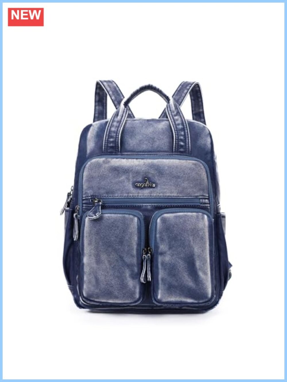 Backpack Purse for Women Soft Vegan Leather Multi Pocket Travel Daypack